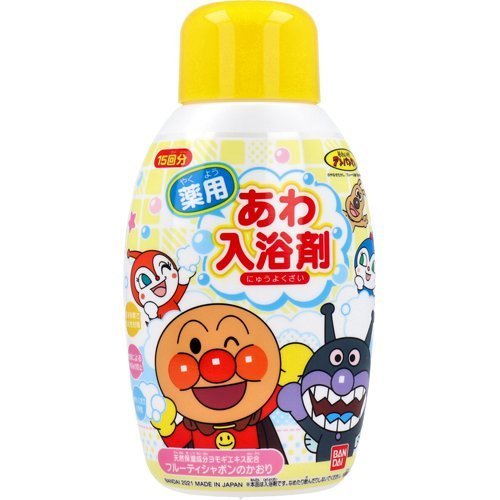 日本Bandai-麵包超人瓶裝泡泡入浴劑300ml(15回分)