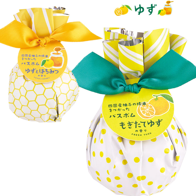 日本四國柚子和蜂蜜沐浴球