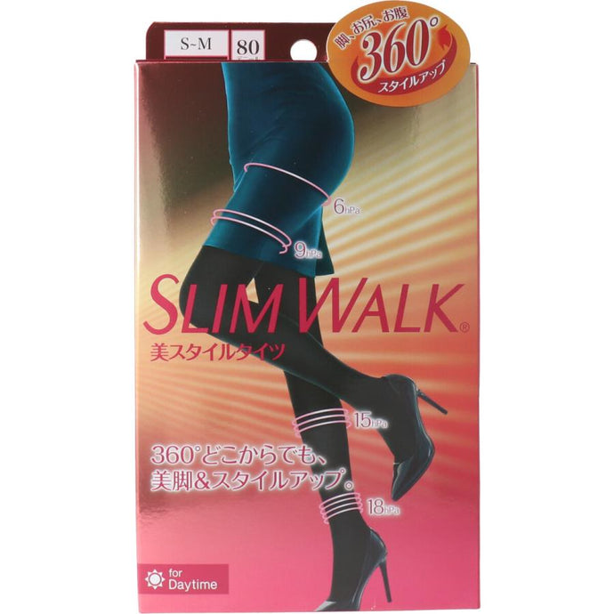 日本Slimwalk 收腹提臀修身壓力緊身褲 黑色款